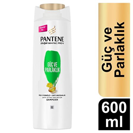 Pantene Doğal Sentez Güç ve Parlaklık  Şampuan 600 ml